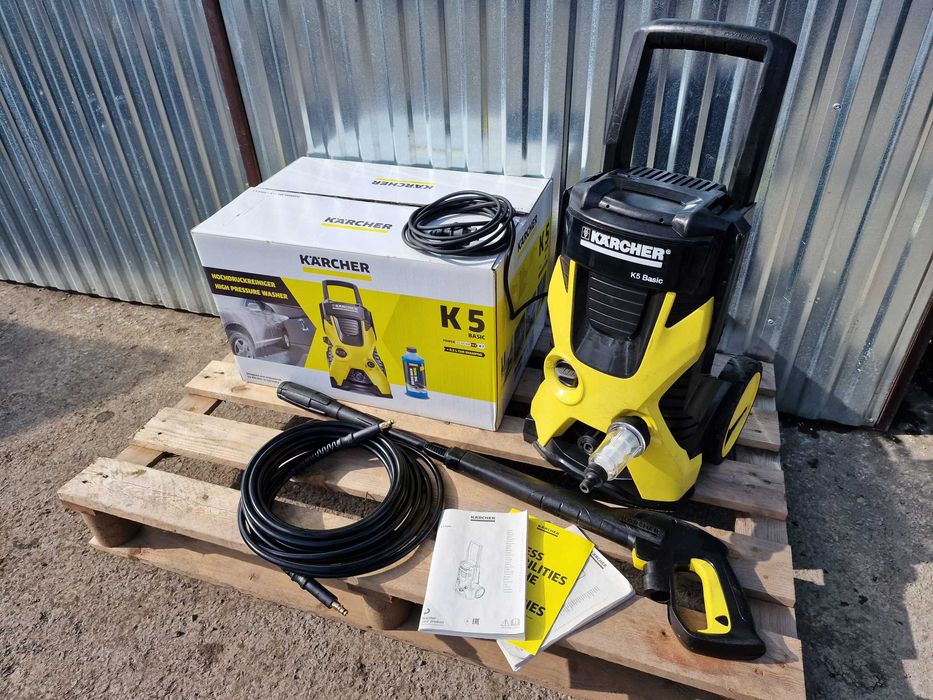 Myjka Ciśnieniowa Karcher K5 Basic Komplet Wąż Pudełko Lanca Pistolet Jak nowa
