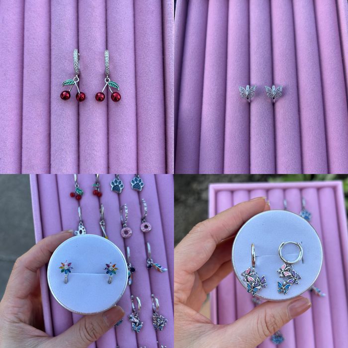 Срібні дитячі сережки s925 , різні моделі