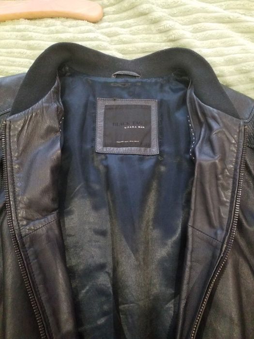 Куртка чоловіча шкіряна Zara