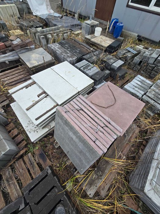 Kostka brukowa, płyty tarasowe, palisady wyprzedaż z magazynu OKAZJA!