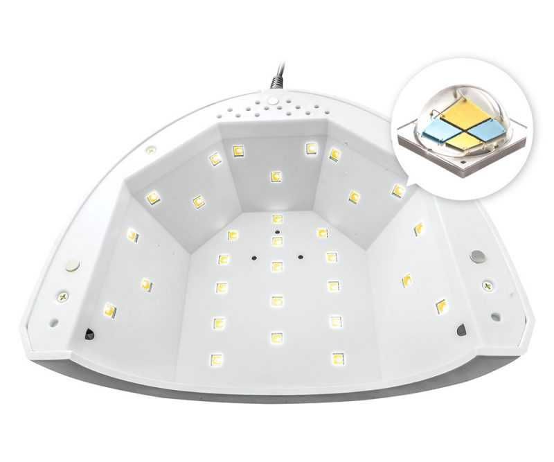 Lampa UV LED Clavier Q7 48W do paznokci Hybryd z Lustrem Timer Czujnik