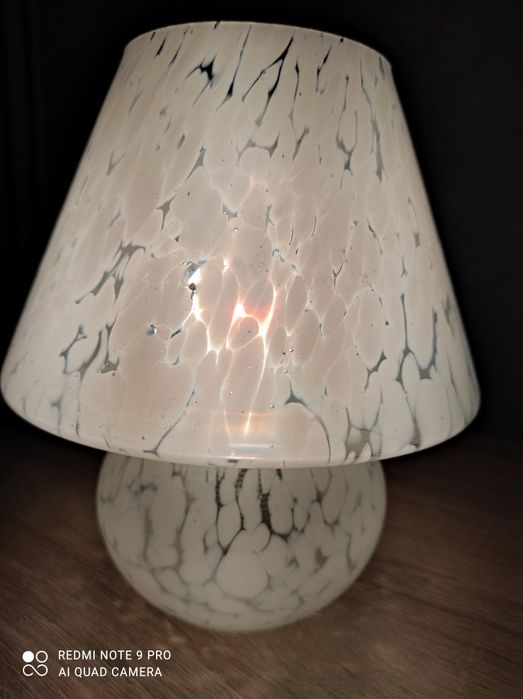 Lampka grzyb vintage prl murano