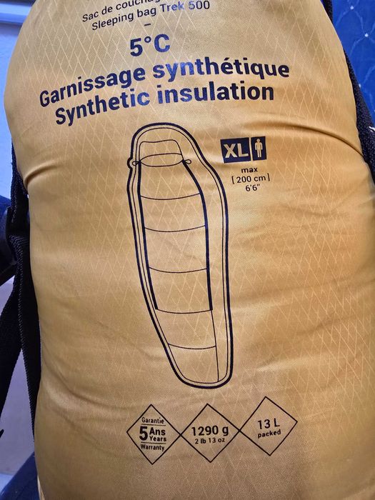Saco-cama Decathlon Forclaz Trek 500 – 5 °C (XL)