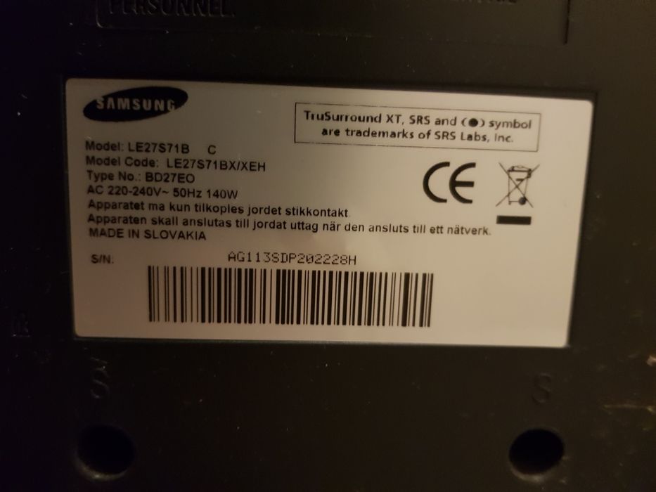 Ekran/ telewizor 36''