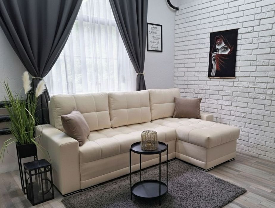 Narożnik Kleopatra, sprężyny welur