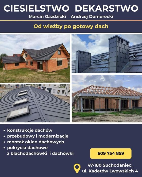 Ciesielstwo Dekarstwo M.Gaździcki/A.Domerecki