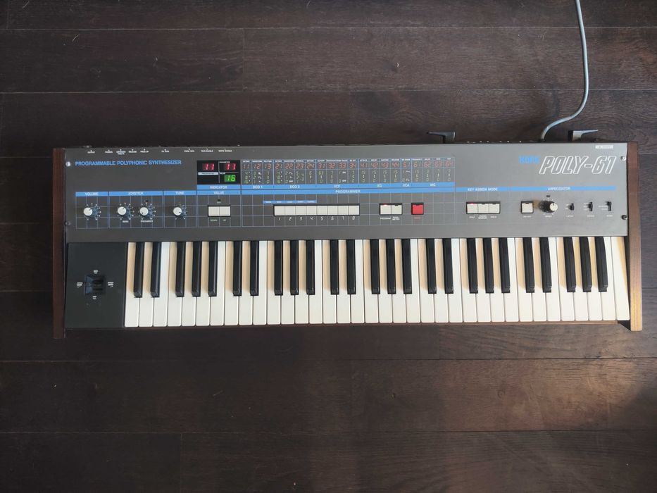 Syntezator analogowy Korg Poly 61 całkowicie odnowiony lepszy niż Polysix Roland Juno 106 Juno 60