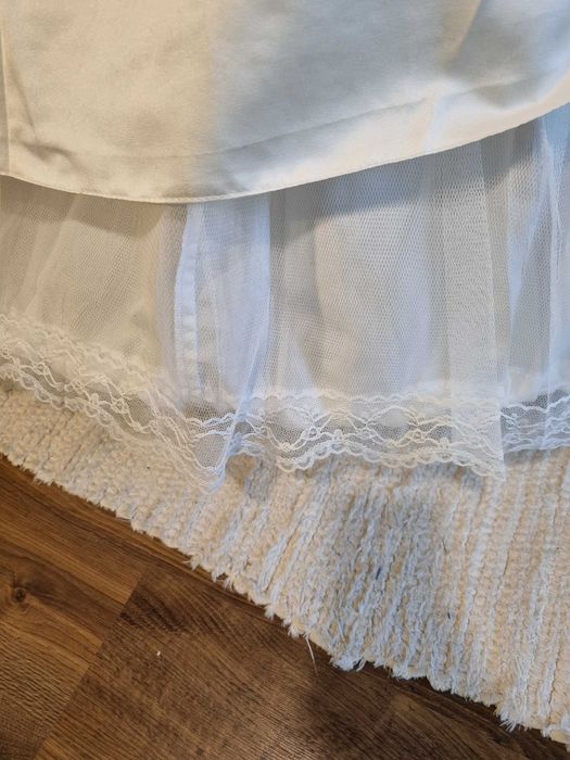 Suknia ślubna ecru 36 38 dla wysokiej