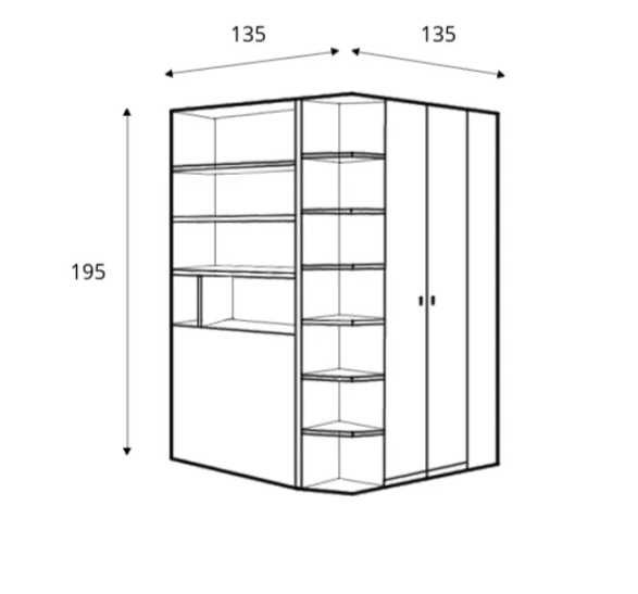 Szafa narożna młodzieżowa