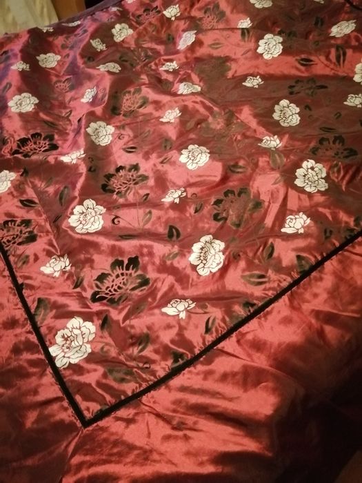 Edredão de cama de casal, fronhas para almofada e panos