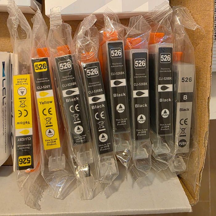 Conjunto de 20 tinteiros CLI-526 e PGI-525 para impressora Canon