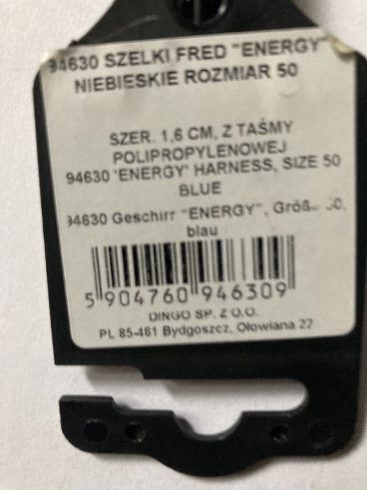 Szelki dla psa, kota niebieskie rozmiar 50