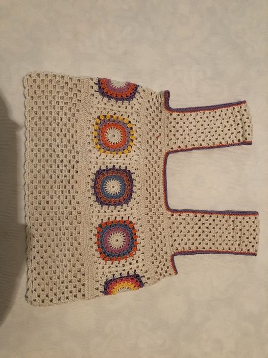 Tops em croche, tamanho xs