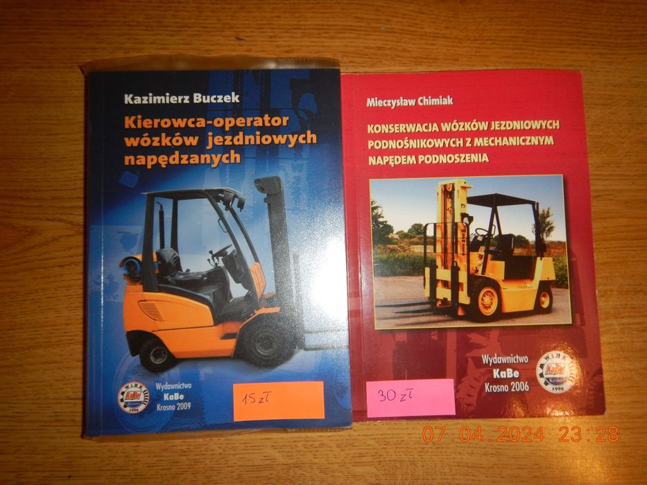 Książki o wózkach widłowych