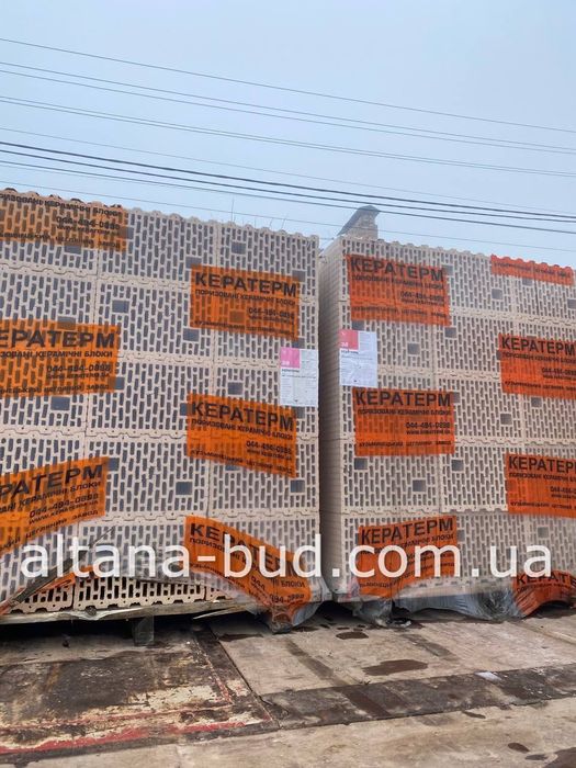 Блок 38 товщина КБК , керамічні блоки 380 блок, керамоблок