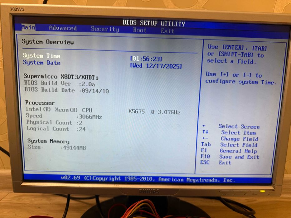 Серверный комплект Supermicro X8DTi-F + 2× Xeon X5675 + 48 GB DDR3 ECC