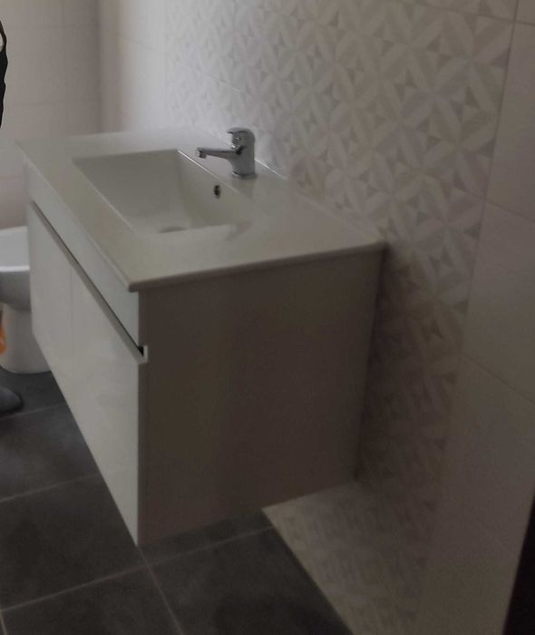 móvel wc + lavatório + espelho