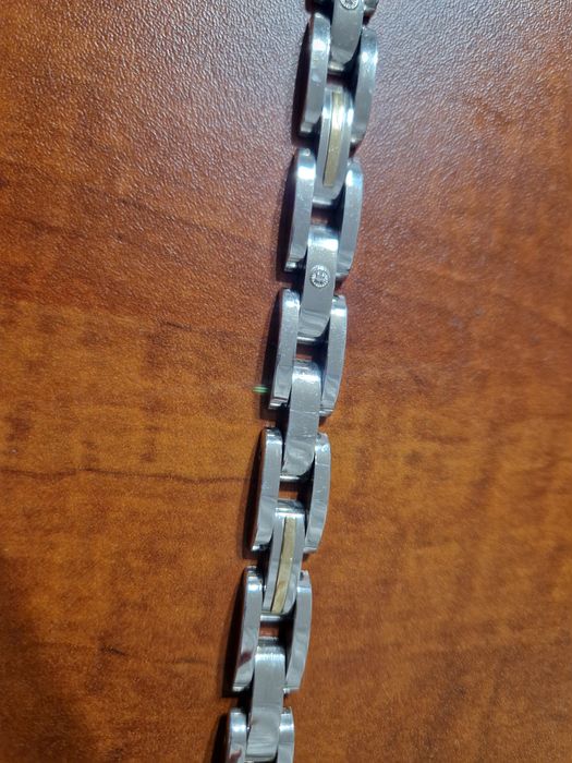 Bransoleta z elementami złota 14k 585