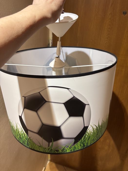 Klosz sufitowy z motywem piłkarskim