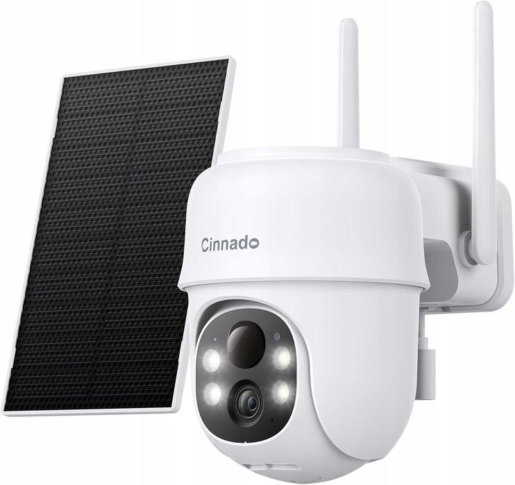 Bezprzewodowa kamera solarna Cinnado B6 2k 360° noktowizja WiFi