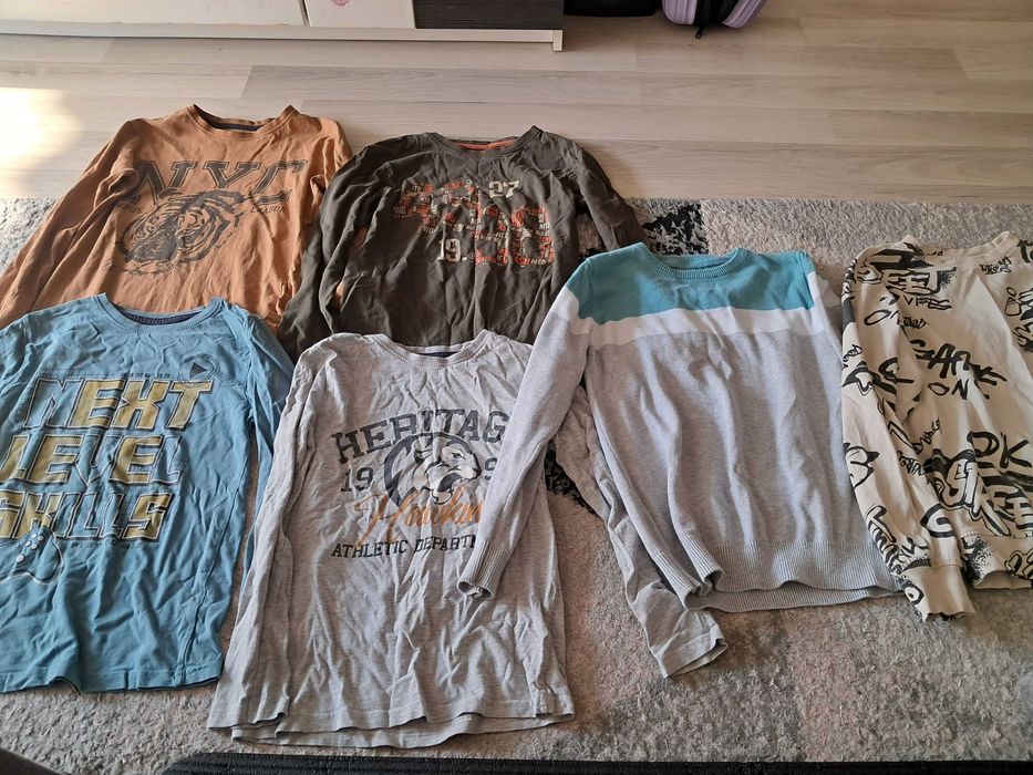 Bluzki dlugi rękaw chlopiec 134/140