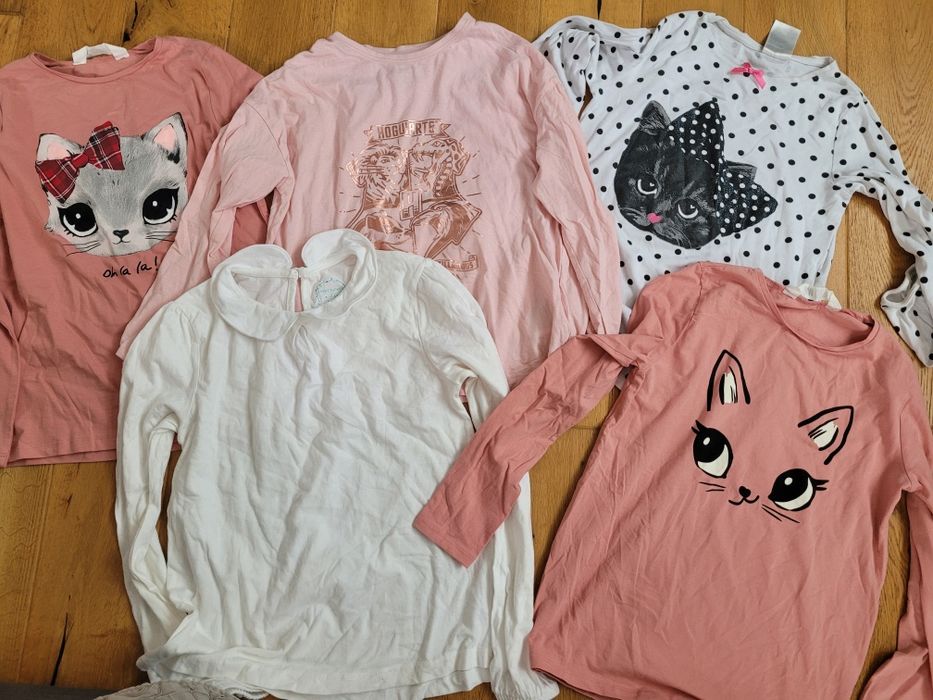 Zestaw 5 bluzek hm 134