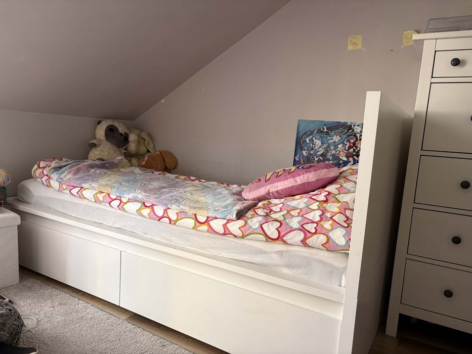 Ikea malm 90x200 biale