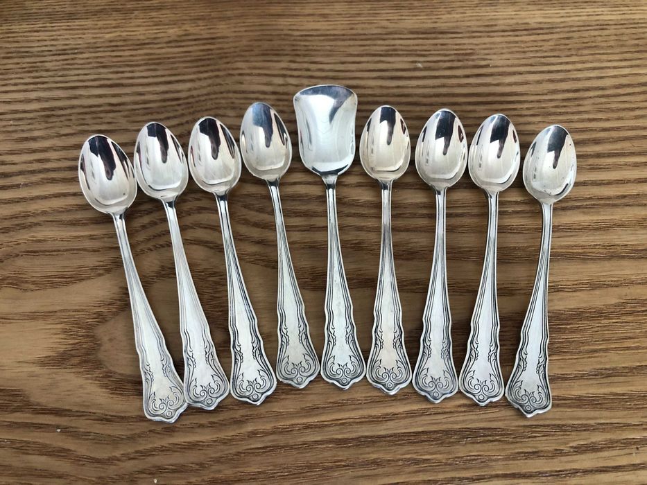 Conjunto 8 Colheres Cafe + 1 Colher de Açucar de Parata Topazio