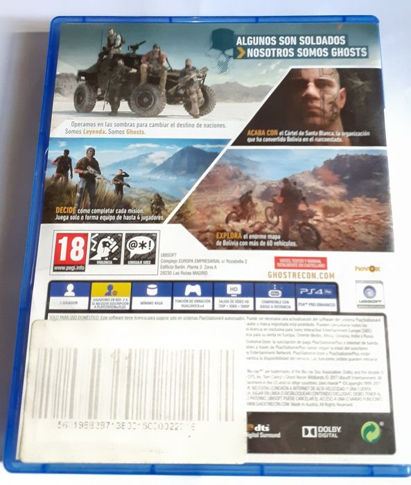 Jogo PS4 Ghost Recon Wildlands
