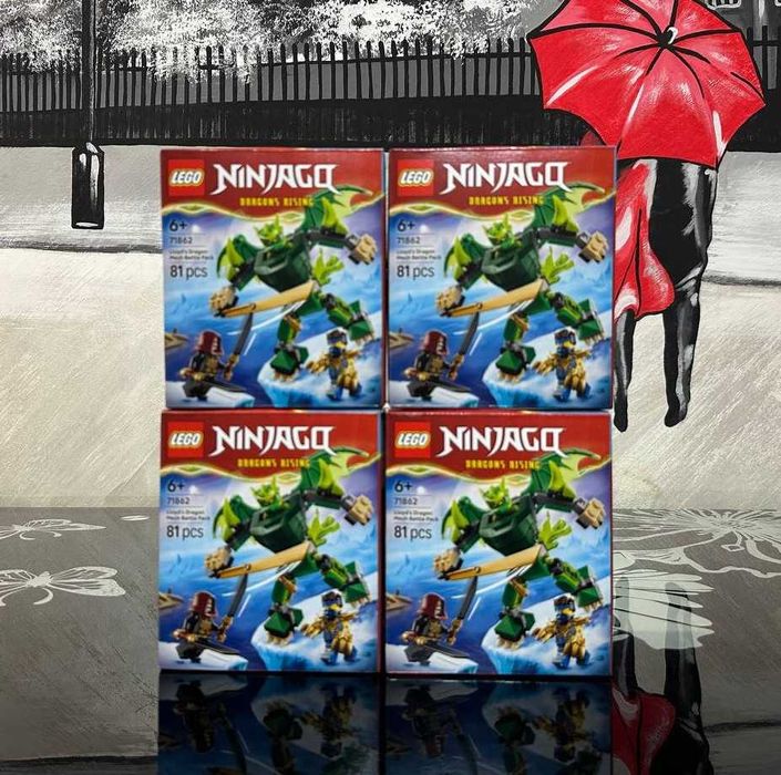 Конструктор LEGO NINJAGO 71862 Бойовий набір робота Дракона Ллойда