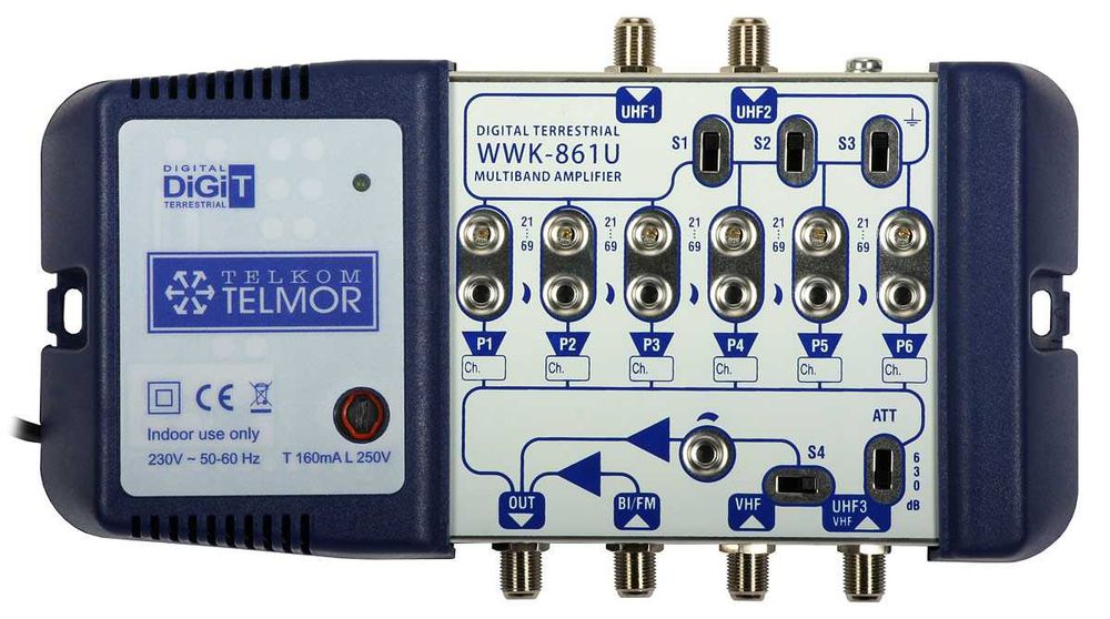 Wzmacniacz Wielozakresowy DVBT  WWK-861U TELMOR