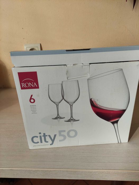 Rona city 50. Келихи, нові в коробці