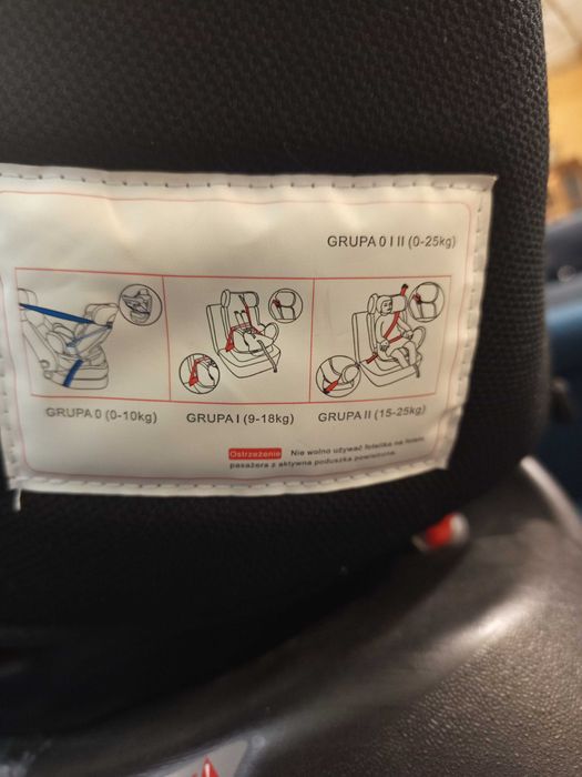Fotelik samochodowy 9-25kg