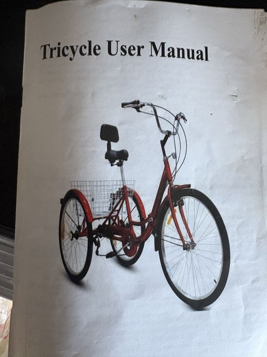 Bicicleta com tres rodas nova