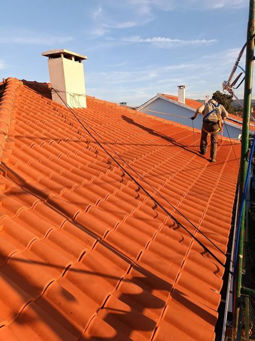 Limpeza Lavagem Telhados Aplicação de hidrofugante