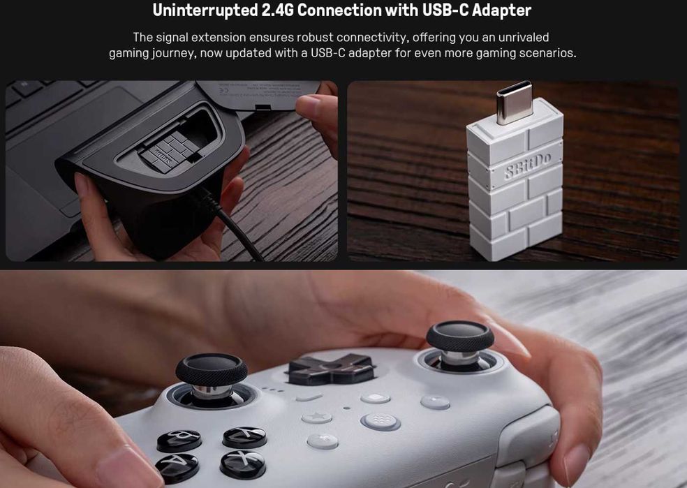 Геймпад 8BitDo Ultimate 2 Bluetooth Controller Switch 1 и 2, Андроид ПК 80ND