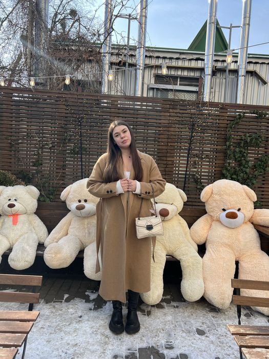Довге пальто ZARA з вовни