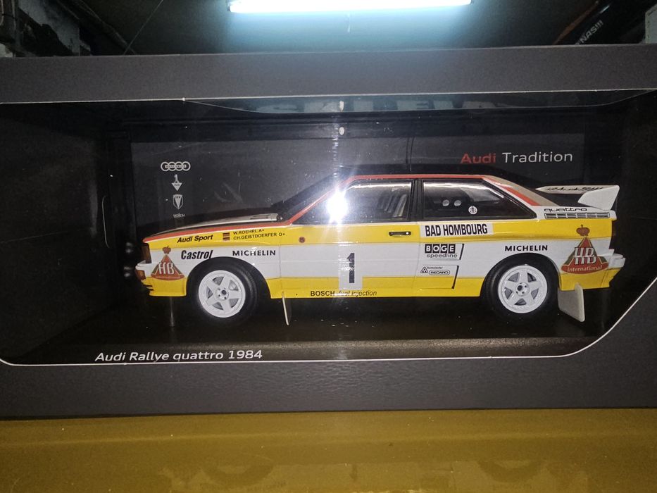 Audi Rally Quattro 1984 model 1:18