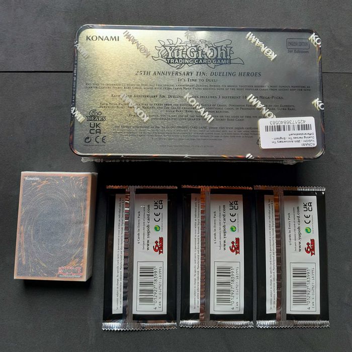 Yu-Gi-Oh- Tin + Deck + 3 Boosters