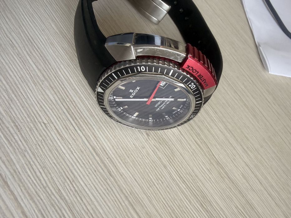 Ekskluzywny zegarek Edox Hydro-Sub 500M 53200 Master Lock Swiss Made