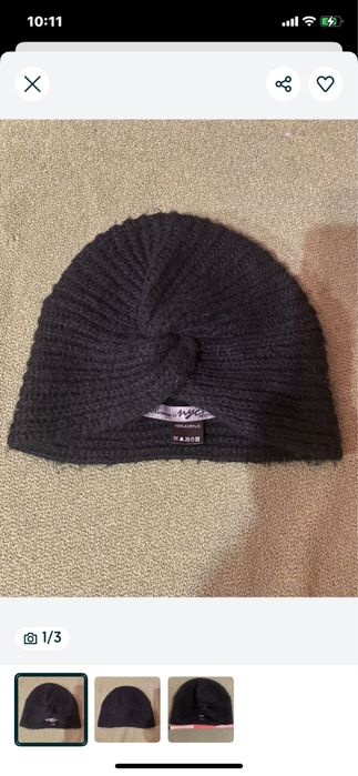 Шапка чалма черная