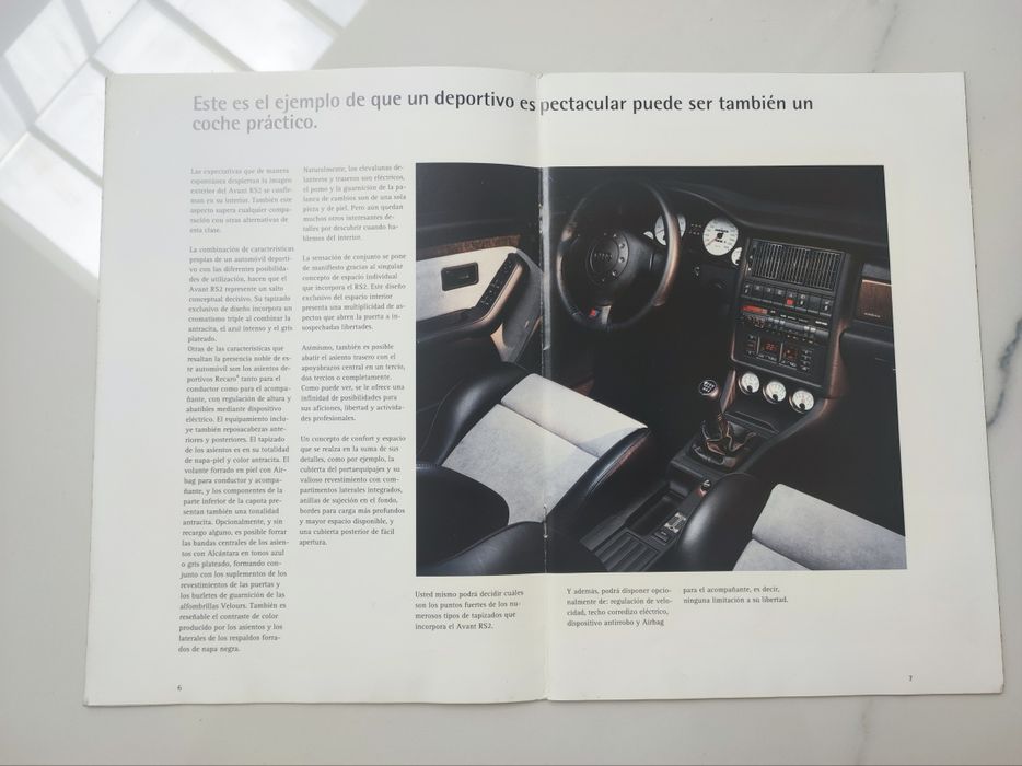 Folheto Audi RS2