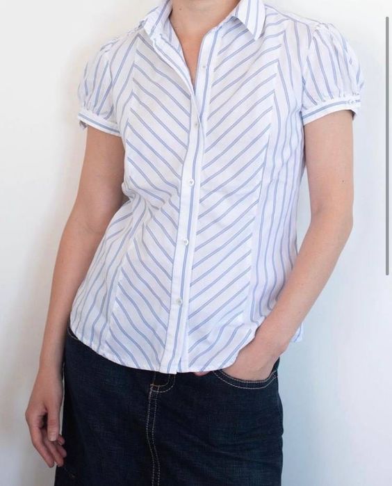 Рубашка в полоску Zara basic