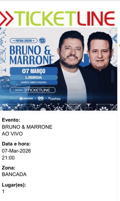Bruno e Marrone - Lisboa 40€