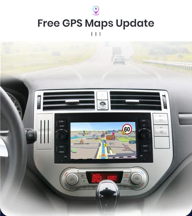 Rádio 2din 7" 2/32GB Ford Transit Focus Fusion Galaxy Carplay GPS NOVO
