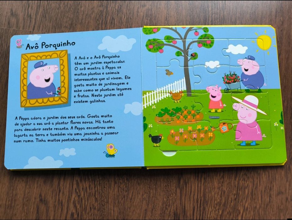 Livro de puzzle da porca peppa