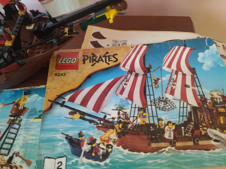 LEGO 6243 pirates perła Czarnobrodego statek piracki. Plus tratwa