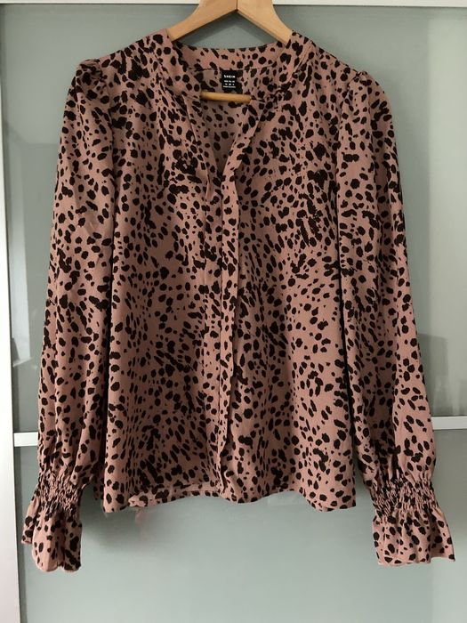 Blusa rosa velho com castanho tamanho M