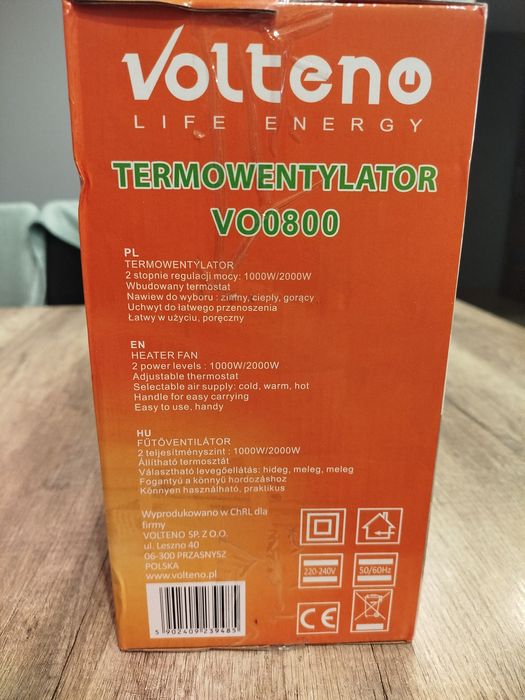 Termowentylator.