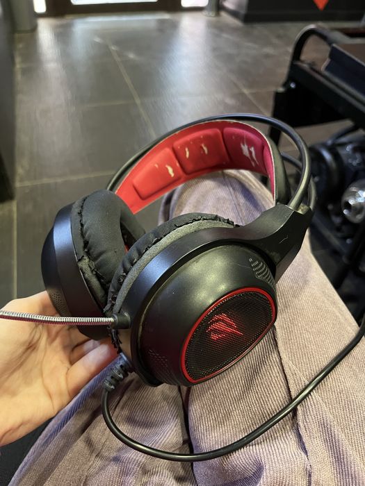 Наушники игровые геймерские с подсветкой